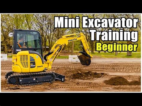 how to drive a mini excavator|mini excavator training for beginner.